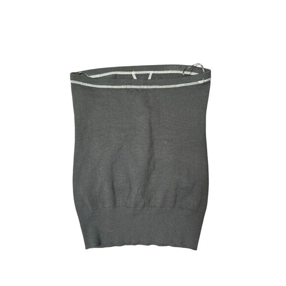 Y2K Xhilaration Black Subversive Strapless Sweater Tube Top Size Medium - Picture 4 of 7